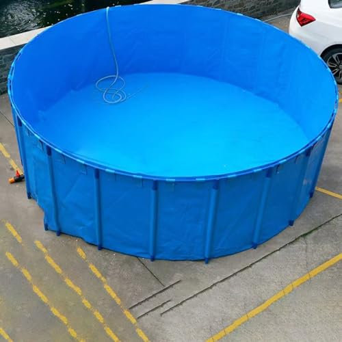 WLCGYD Piscinas Desmontables Acero/Piscina Marco Piscinas Elevadas con Estructura De Cinturón, Redondas, De 1, 1,2, 1,5 Y 2 M, para Exteriores, para Niños Y Adultos.(Deep 26inch/66cm,Diameter 3ft/1m)