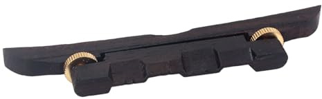 Lightweight Mandolin Bridge Replacement Height Adjustable Ebony Bridge Guitar Replacement Parts