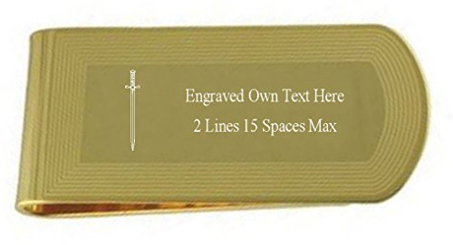 Select Gifts Tyler Gold Gravur Freimaurer Geld Clip mit Tasche