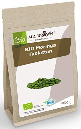 500g BIO Moringatabletten 500mg, Moringapulver aus Tansania, Presslinge, Moringa Pulver, Tabletten, Tabs