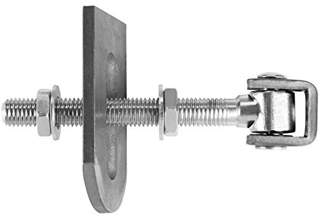 2 x SOTOOLS Torscharnier M18 U 185 mm mit Anschweißlasche verstellbar | Konstruktionsscharnier, Torangel und Anschweißscharnier.