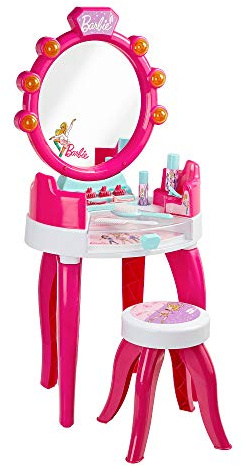 Theo Klein 5328 Barbie Schönheitsstudio mit Licht- und Soundfunktion | Schwenkbare Ablageflächen und Spiegel | Mit Styling-Zubehör | Spielzeug für Kinder ab 3 Jahren