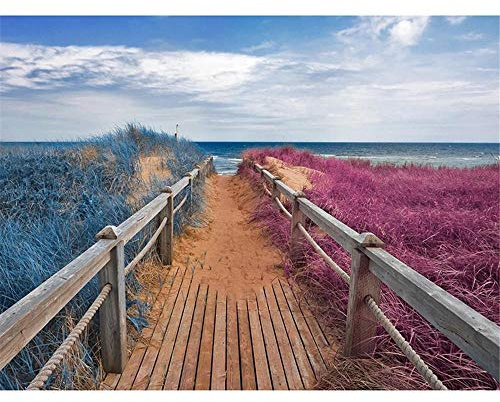 Yingxin34 Puzzles 5000 Teile, Ballon Landschaft Rahmenpuzzle, Puzzle Spiel Geschenk, DIY Puzzle Würfel Weg zum Meer Impossible Puzzle, Geschenk Geschicklichkeitsspiel für die Ganze Familie