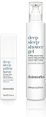 This Works Deep Sleep Pillow Spray 75 ml with Shower Gel, 250 ml Bundle