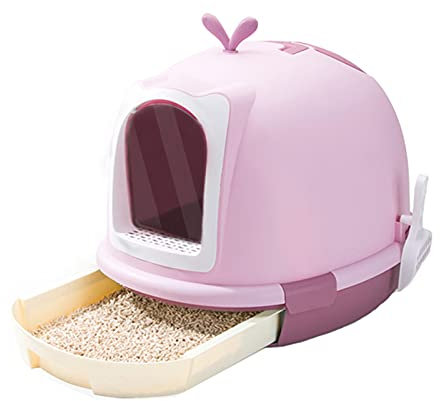 Cajas de Arena Suministros de Gato Tipo de cajón Caja de Arena de Gato Anti-Splashing Caja de Arena Grande adjunta con Cucharada de Basura para Gatos Adecuado para Gatos Dentro de 9kg Arenero ​Gatos