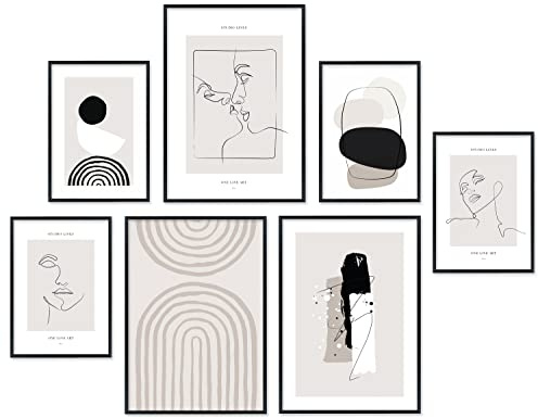 Premium Home Poster Set - 7 hochwertige Bilder aesthetic - ohne Rahmen