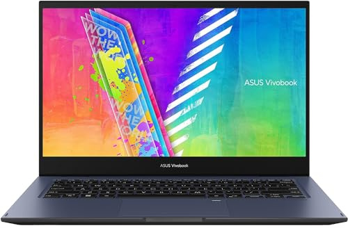 ASUS VivoBook Go 14 Flip Thin and Light 2 en 1 Laptop 2 en 1, táctil FHD de 14 pulgadas, CPU Intel Celeron N4500, gráficos UHD, 4 GB de RAM, 128 GB eMMC, huella dactilar, Windows 11 Home en modo S,