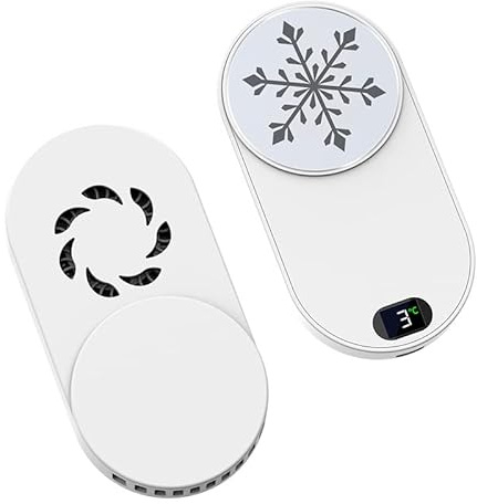 STERQ Phone Cooler Magnetic Ultra Thin Radiator with Semiconductor Fan Cooling Function and LED Temperature Display for Smartphone Gaming