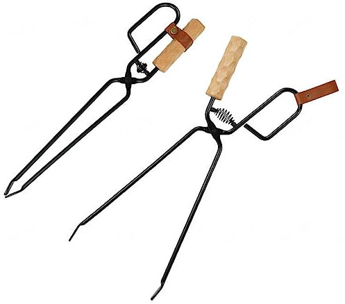 AMNOOL Grabber Reacher Tool Confezione da 2 - Bastone Raccogli Rifiuti Reacher Iron Garbage Clip - Pinza a Forbice per Immondizia Strumento di Presa per Barbecue All'aperto o Caminetto