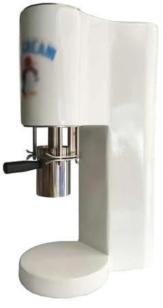 Heladera Máquina for hacer helados, máquina formadora de helados, espaguetis, helados, rojo/blanco/amarillo Máquina de helados de mesa, aparato de cocina dive (Color : B)