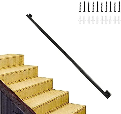 Stair Handrail,Metal Railing,Wall Stair Grab Bar Kit,Elderly Children Indoor Outdoor Steps Banister,Safety Handle,Curtain Rod,Towel Racks,Disability Aids/10Ft
