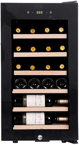QPZMALSKY Vetro Refrigeratore di Vino in Legno Massiccio, Vino A Temperatura Costante Compressore Domestico, Frigorifero Indipendente