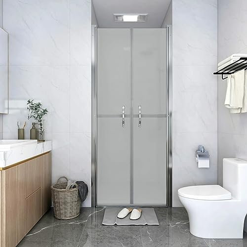 Tidyard Porte de Douche ESG dépoli 81x190 cm, Pare-Baignoire Paroi de Douche, Écran de Douche Fermeture de Baignoire Mur Panneau de Douche pour Salle de Bain