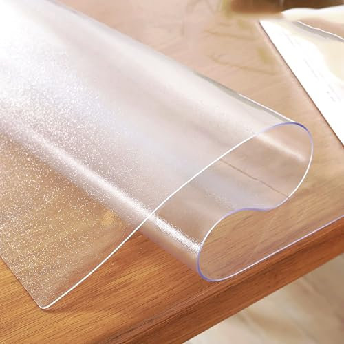 ENGYNC Tovaglia in PVC da 2,0 mm con bordo smussato, pellicola protettiva per tavolo, pellicola protettiva per mobili (90 x 160 cm) (arrugginita, 90 x 160 cm)