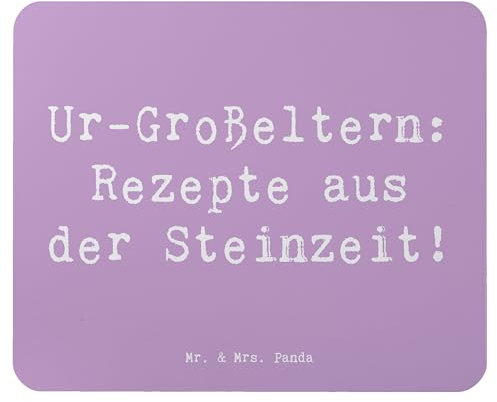Mr. & Mrs. Panda Mousepad Spruch Ur-Großeltern Rezepte - Geschenk, Mausmatte, Dankeschön, Mauspad, Weihnachten, Tradition, Ahnen, Generationen, Mausunterlage, Geburtstagsgeschenk, Familie, pc