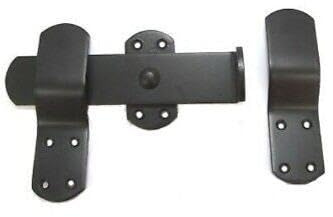 Heavy Duty Black Kick Over Stable Door Latch – Durable Gate Catch Lock for Barns, Stables, and Farm Gates – Rust Resistant, Easy to Install