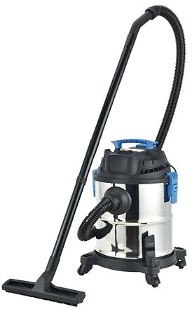 Bikain - Aspiraliquidi, Polvere e Cenere - 1200W Alta Potenza - Aspirapolvere con Funzione Soffiante - 15 Litri - Aspiratutto Solidi e Liquidi con Ruote - Per Tappezzerie, Auto, Pavimenti ed Esterni