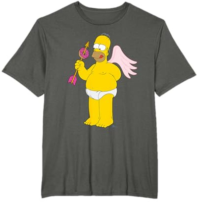 The Simpsons Homer Simpson Cupid Donut Arrow Valentine’s Day Camiseta
