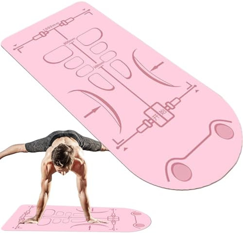 Übungsgerätematte, extra lang, rutschfest, 1,6 x 0,7 m, für Männer und Frauen, Trainingsmatte, Schalldämmung, Kniegelenk-Protektor-Pad für Bauchmuskel-Roller, strapazierfähige Trainingsmatte für