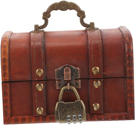 ULDIGI Schmuckbox Mit Schloss Vintage Aufbewahrungsbox Für Schmuck Trinket Storage Box Geeignet Für Ohrringe Retro Design Für Und Dekoration