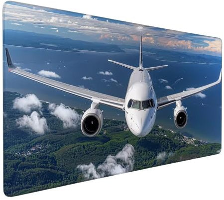 Japanese Mouse Mat 1000x500x3mm XXL Airplane Mouse Pad Large Desk Pad, Water-Resistant Surface with Non-Slip Rubber, Extended Japanese Mousepad Computer Keyboard for Laptop Gaming Office Work X-900