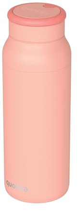 QUOKKA BOTELLA TERMO ACERO INOXIDABLE CON ASA DE SILICONA ECHO PINK 690 ML