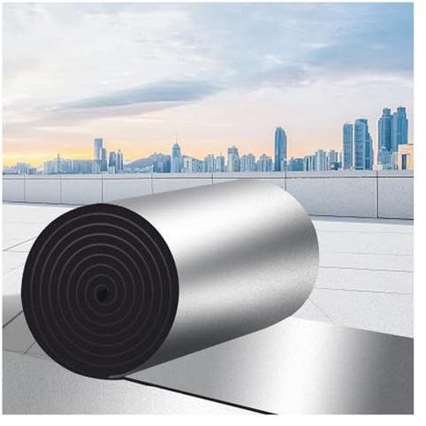 Tapis isolants Auto-adhésifs, Isolation phonique en Feuille d'aluminium, Isolation Thermique en Mousse d'aluminium, pour Murs, toits et combles (Couleur : 5 mm (épaisseur), Taille : 4 m²)