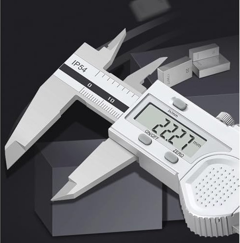 Calibrador digital de 6 pulgadas/150 mm, resistente al agua, herramienta de medición, calibrador Vernier electrónico de acero inoxidable con pantalla LCD para el hogar, joyería, impresión 3D, bricol
