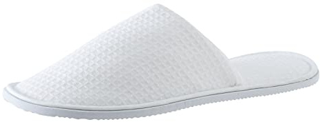 Hotel Slippers Womens Mens Guest Disposable Towelling Spa Slipper For Women Waffle Ladies Slipper Washable Ladies For Uk Premium Soft Lightweight Spa Guest Slippers Travel Home Nail Salon