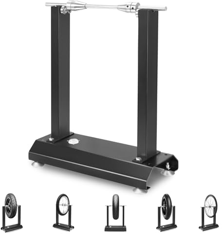 Abhpjuy Motorradreifen Auswuchtgerät Auswuchtbock mit verstellbaren Kegeln - Präziser Wuchtbock Wuchtmaschine für Motorrad & Roller, Ideal für Werkstatt, Garage und Hausgebrauch