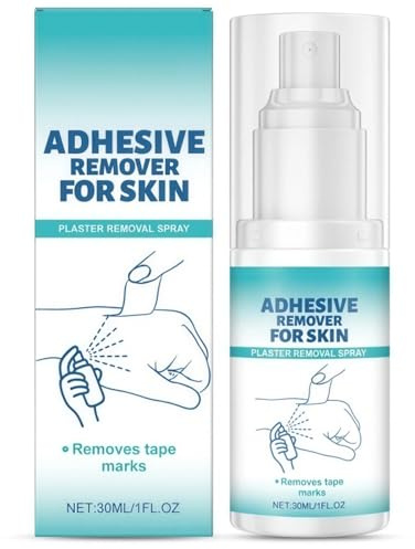 Adhesive Remover Spray, Gentle Adhesive Remover for Skin, Quick-Dry Sticky Re/Mover Spray for Plasters, Bandages, Glue & Stick/y Residue, Adhesive Re/Mover Sprays