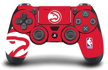 Head Case Designs Officially Licensed NBA Oversized Atlanta Hawks Logo Vinyl Sticker Gaming Skin Decal Cover Compatible With Sony PlayStation 4 PS4 DualShock 4 Controller