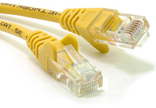 kenable Jaune Réseau Ethernet RJ45 Cat5E-CCA UTP Patch 26AWG câble Cordon 20 m [20 mètre/20m]