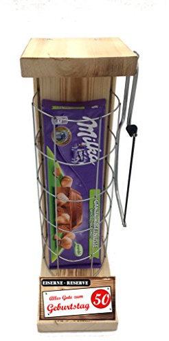 Geburtstag Geschenk Milka Haselnuss Alpenmilch Geschenk 50 Geburtstag Eiserne Reserve Gitter mit Säge Geschenke Set zum 50. Geburtstag -r- Alles Gute zum 50. Geburtstag