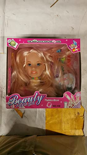 ISO TRADE Styling Kopf Frisierkopf Kämmen Schminken Viel Zubehör Tolles Geschenk 7467