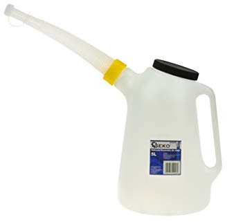 BSD Ölkanne - Kunststoff Messbecher, Messkanne, Ölbehalter - 5L
