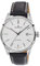 Dugena Herren-Armbanduhr 4461011 Milano, Automatikwerk, weißes Zifferblatt, Edelstahlgehäuse, Saphirglas, Lederarmband, Dornschließe, 5 bar