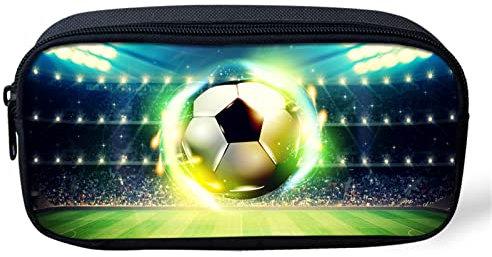 Belidome Federmäppchen für Schüler und Studenten im Fußball-Design