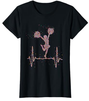 Cheerleader Cheerleading Tänzerin Herzschlag Geschenk T-Shirt