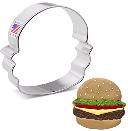 Ann Clark Hamburger Cookie Cutter, 3-3/4 Made in USA