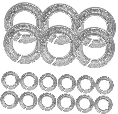 Healeved 100stücke Edelstahl Federringe Hochwertige Dichtungsringe Für Allgemeine Reparaturen Split-design Langlebig Und Korrosionsbeständig Für Befestigungen Und Druckverteilung