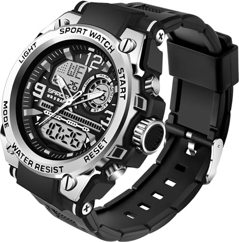 Orologio militare da uomo sportivo all'aperto Orologio elettronico tattico dell'esercito orologio da polso LED cronometro impermeabile digitale analogico orologi