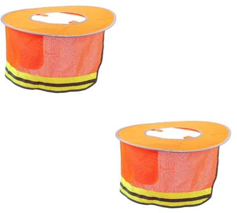 OSALADI 2stücke Hard Hat Sonnenschutz Verstellbarer Schutzhelm Mit Nackenschutz Für Bauarbeiter Atmungsaktiv Und Reflektierend Für Outdoor-Arbeiten Bei Heißen Temperaturen