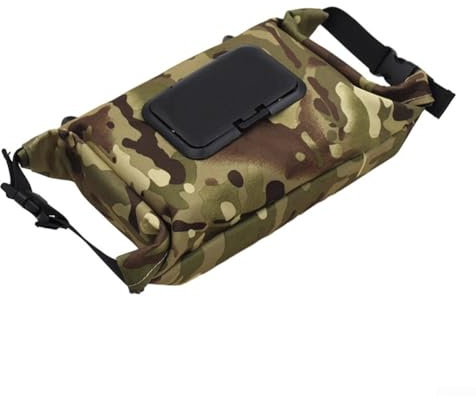 Tragbare Feuchttücher-Spendertasche aus zum Aufhängen, Feuchttücher-Spender, Reise-Tücher-Tasche, Camping-Feuchttuchbox, für Reisen, Camping (Camouflage)
