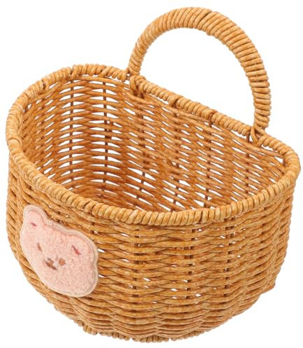 Amosfun Geflochtener Wandkorb Für Küchenzubehör Aufbewahrungsbox Für Knoblauch Und Ingwer Handgefertigter Korb Zum Aufhängen Organisches Design Für Küche Und Bad