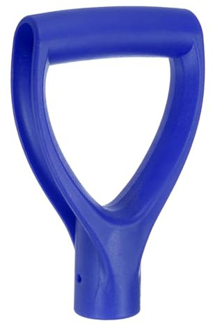 sourcing map 2pcs Shovel D Grip Handle 1-1/4(32mm) Inner Dia. ABS Plastic Spade Snow Shovel Replacement Garden Accessories for Digging Raking Tool, Blue