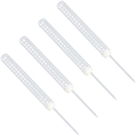 YARNOW Columna De Soporte para Plantas Soporte De Musgo 4pcs Blanco Base Resistente