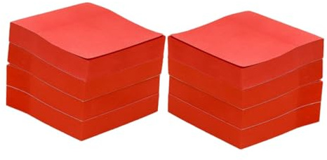 Operitacx 100hojas Blocs De Notas Adhesivas Rojas Unidades Útiles Escolares Para Niñas Artículos De Papelería Para Oficina Escuela y Notas Adhesivas Reutilizables Para Reuniones