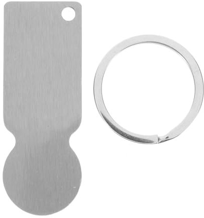 DIYEAH Shopping Cart Token Keychain Trolley Unlock Release Key Diy Heat Transfer Trolley Token Pendant