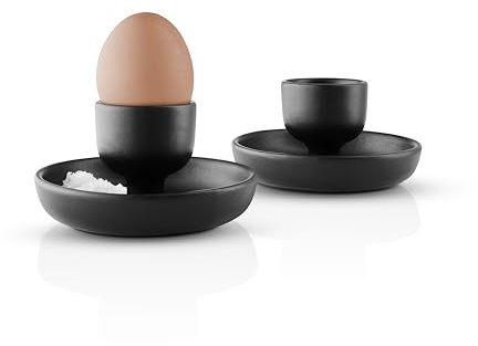 Eva Solo | Nordic Kitchen Eierbecher 2 St. | Funktionales und charmantes Detail für den Frühstückstisch | Black